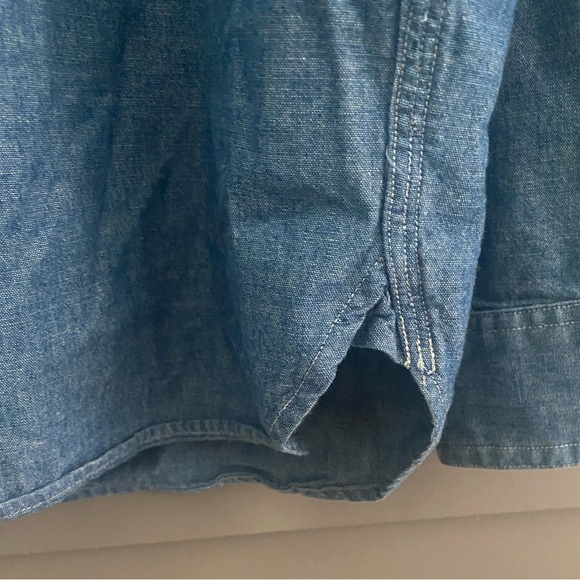 Polo Ralph Lauren Mens Classic Fit Vintage Indigo Long Sleeve Chambray Workshirt - Picture 9 of 13